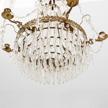 Chandelier Gustavian style mid/second half of the 20th century.