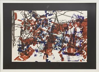JEAN-PAUL RIOPELLE, färglitografi,  ur Derrière le Miroir nr 171 1968.