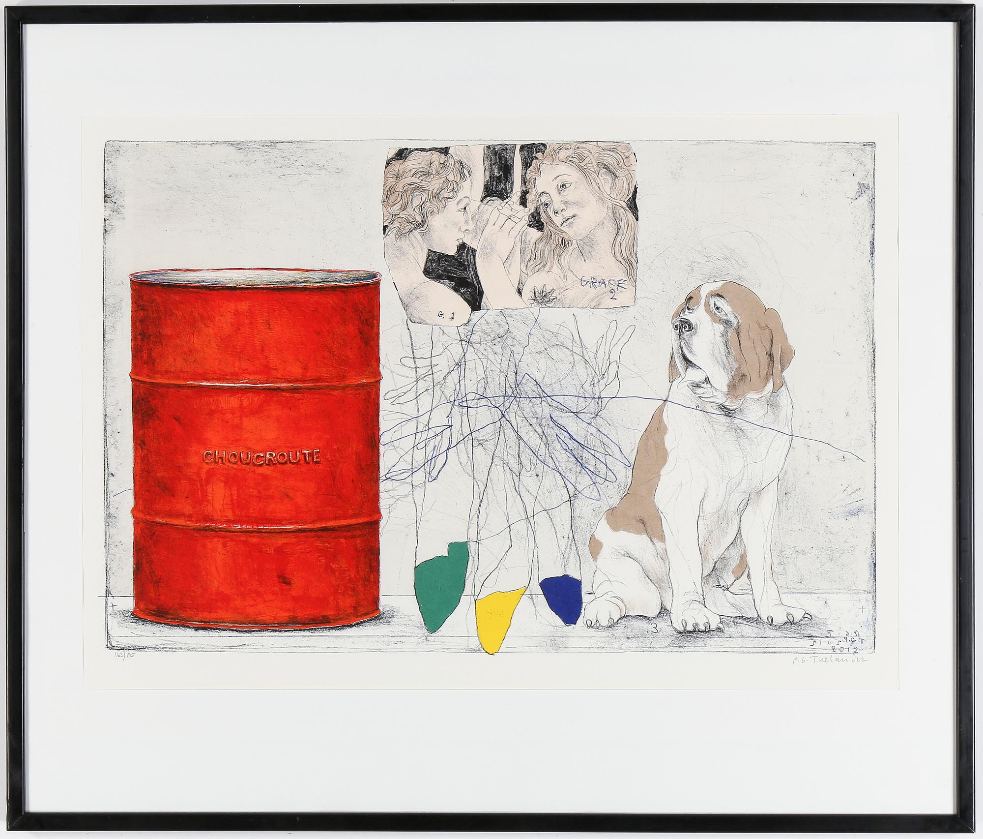 PÄR GUNNAR THELANDER, färglitografi, signerad, daterad 2012 och numrerad 163/175.