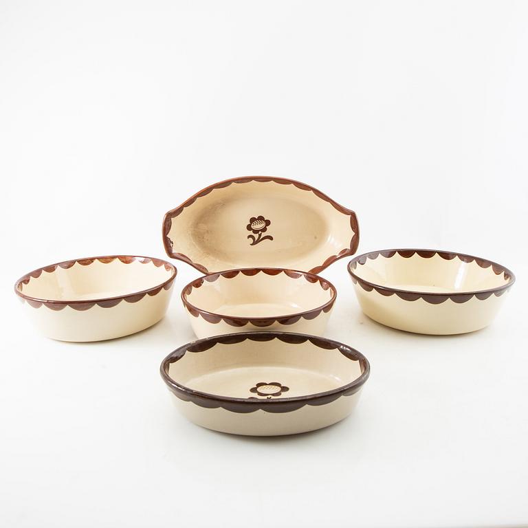 Wilhelm Kåge, designs 12 pieces "Pyro" Gustavsberg mid-20th century.