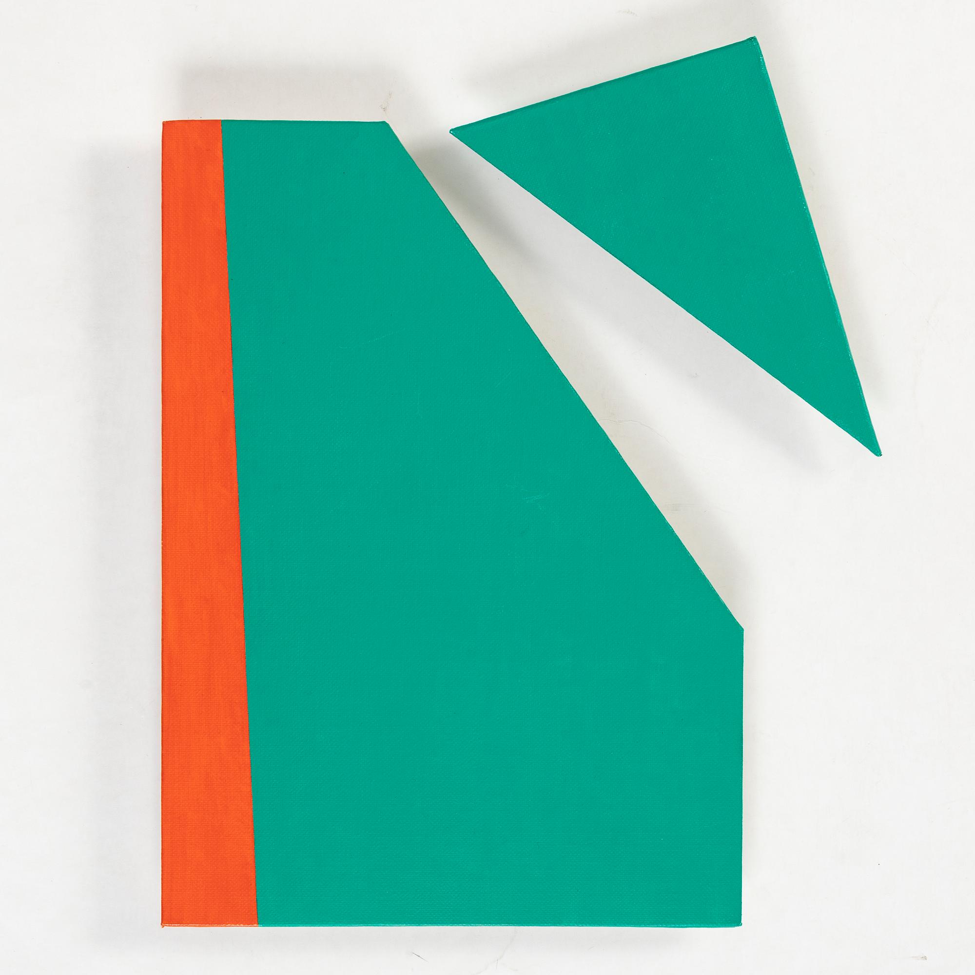 Axel Knipschild, dipthyche, acrylic on canvas/panel, signed and dated 1983 verso.