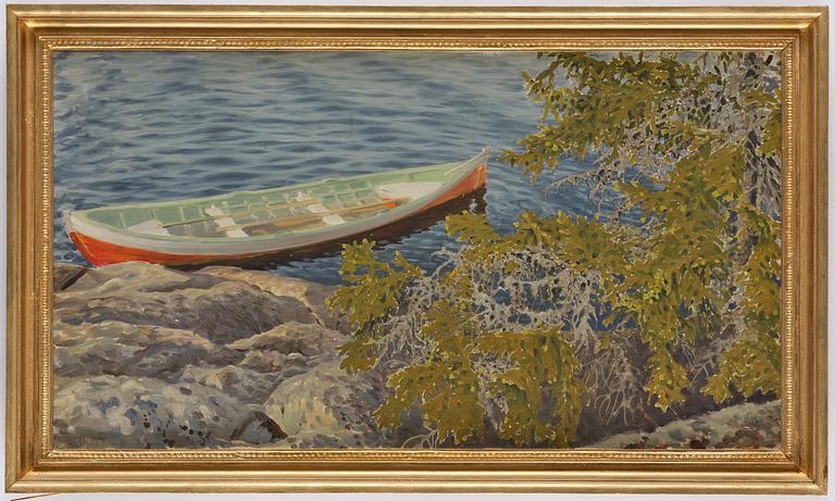 Gustaf Fjaestad, Eka by the stones.