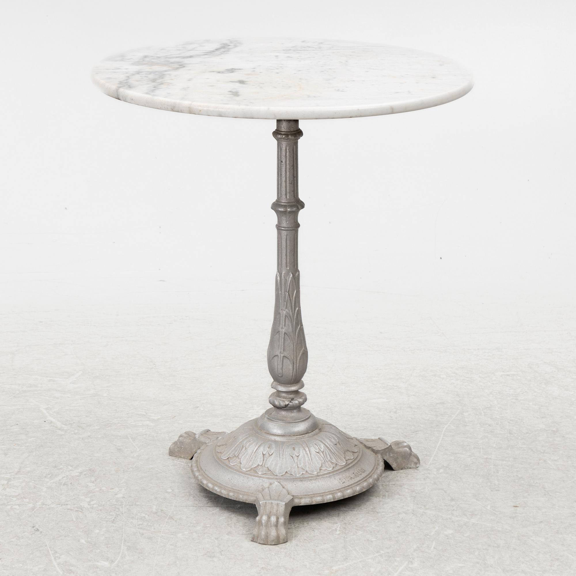 A café table, Byarums Bruk, Vaggeryd, contemporary production.