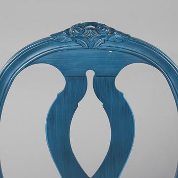 BORD samt STOL, gustaviansk stil, Åmells Möbler, 1900/2000-tal.