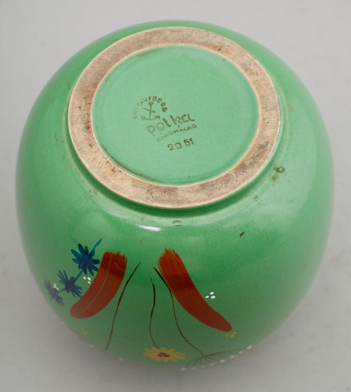 VAS, porslin, "Polka", Stig Lindberg, Gustavsberg.