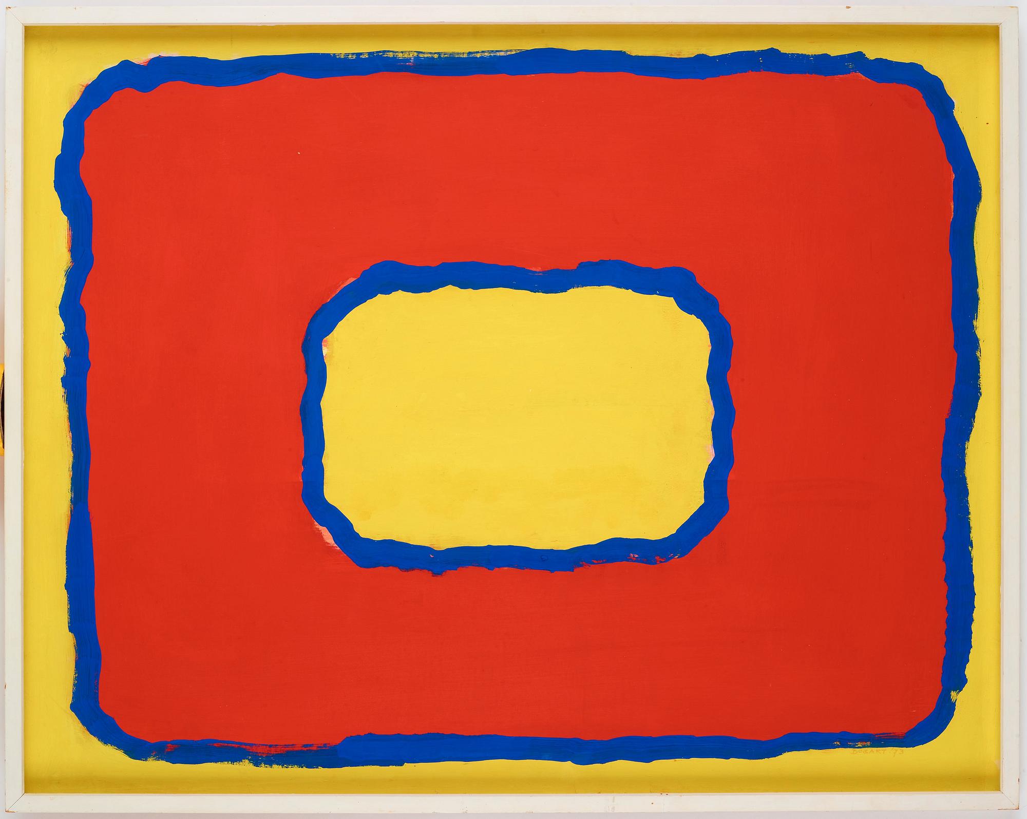 Bram Bogart, Composition in yellow, red and blue.