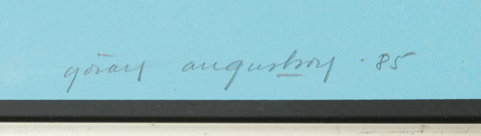 Göran Augustson, litografi, signerad och daterad -85, märkt 6/10 EA.