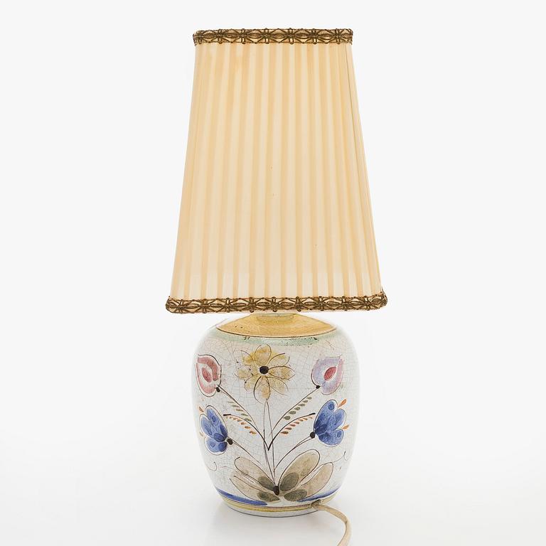 Toini Muona, a stoneware table lamp, signed TM Arabia.