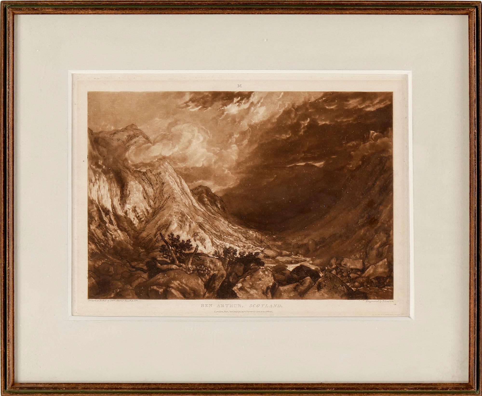WILLIAM TURNER, efter, etsningar, 1800-tal.