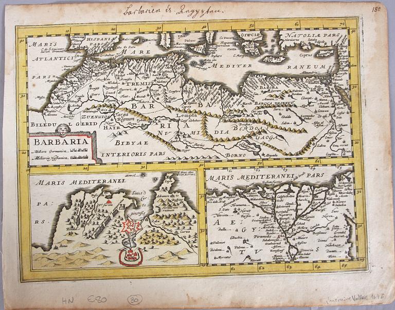 KARTA, Jansonius, 1679.