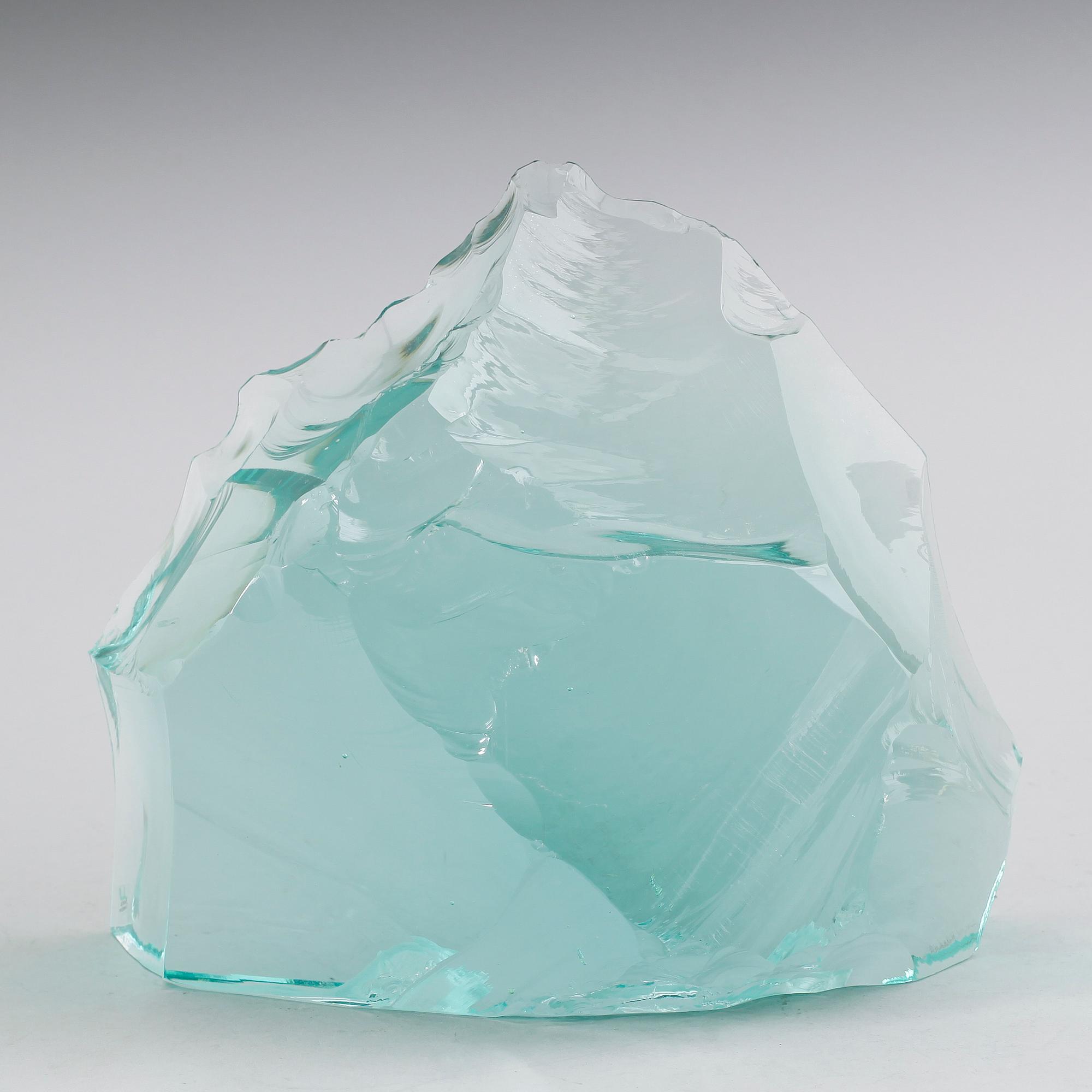 GLASBLOCK, Vicke Lindstrand, signerat, Kosta, NK.