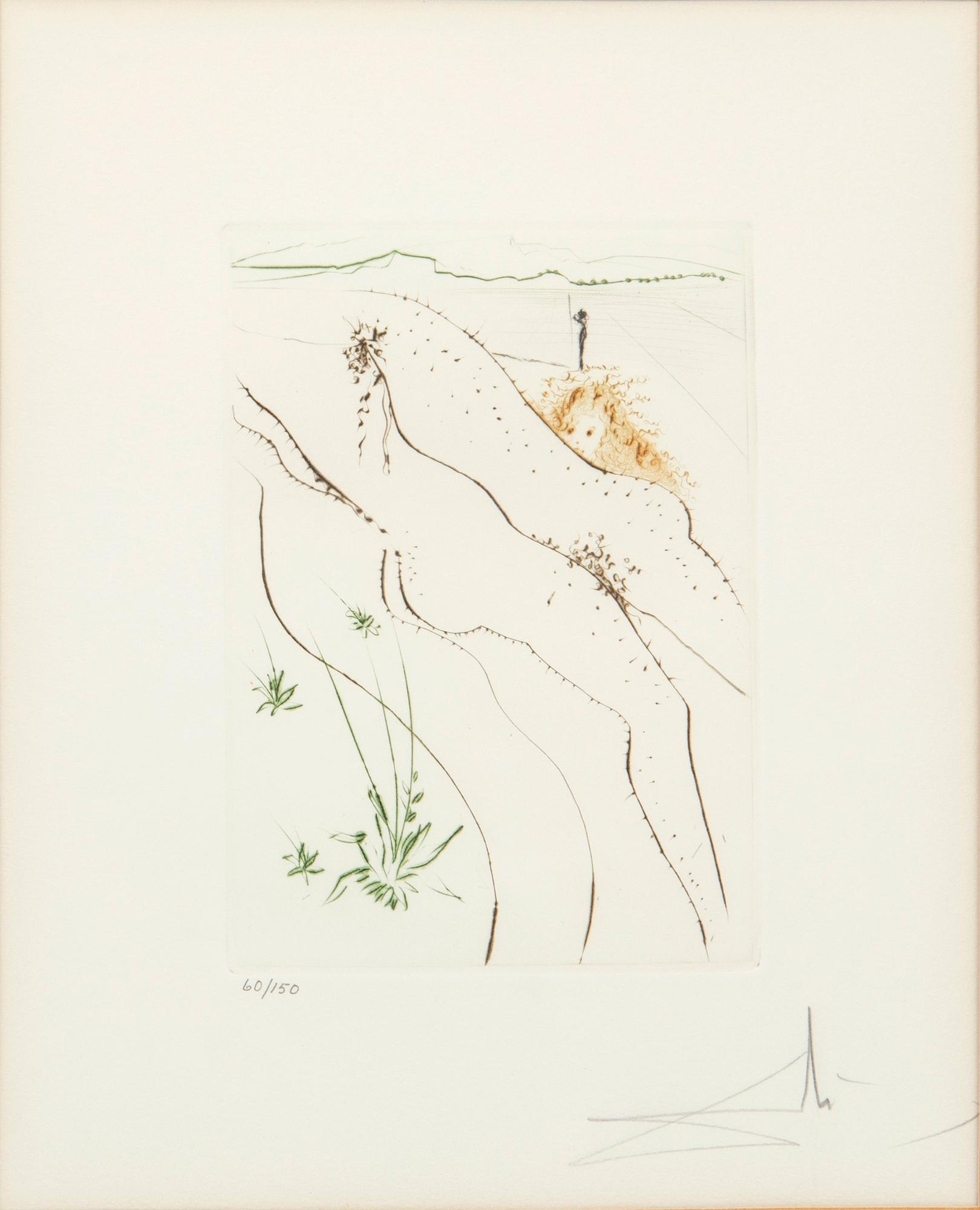 Salvador Dalí, "Le Tonneau" from "Le Décameron".
