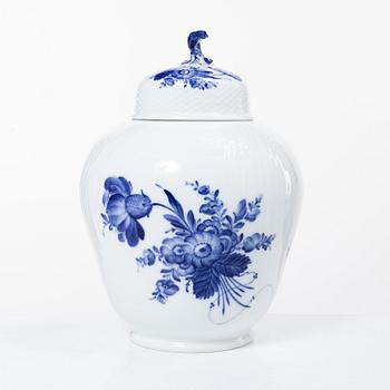Royal Copenhagen, urn with lid, "Blue Flower".