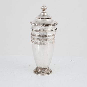 A Swedish Silver Cocktail Shaker, mark of CG Hallberg, Stockholm 1905.