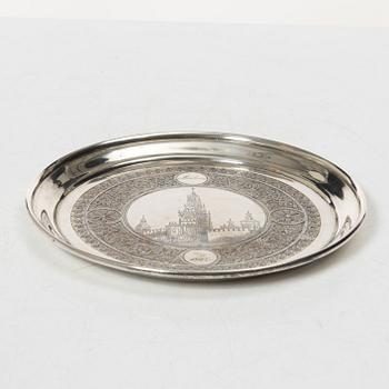 Fat, silver, niellodekor, Moskva, Ryssland 1890.