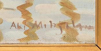 Ali Munsterhjelm, Purjelaivoja satamassa.