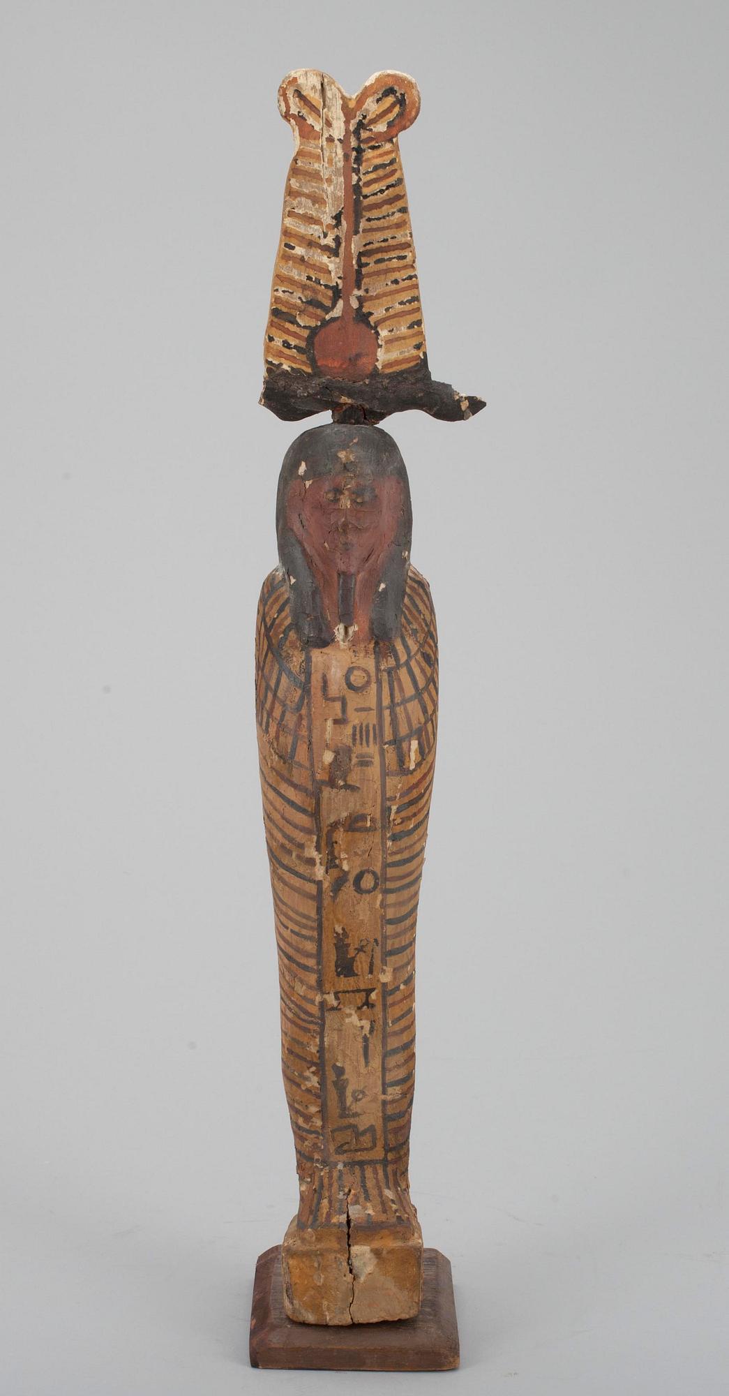 SKULPTUR, Egypten, Osiris, troligen ptolemaisk tid.