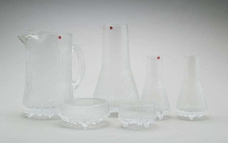 SERVISGLAS, 6 delar, "Ultima Thule", Tapio Wirkkala, IIttala.
