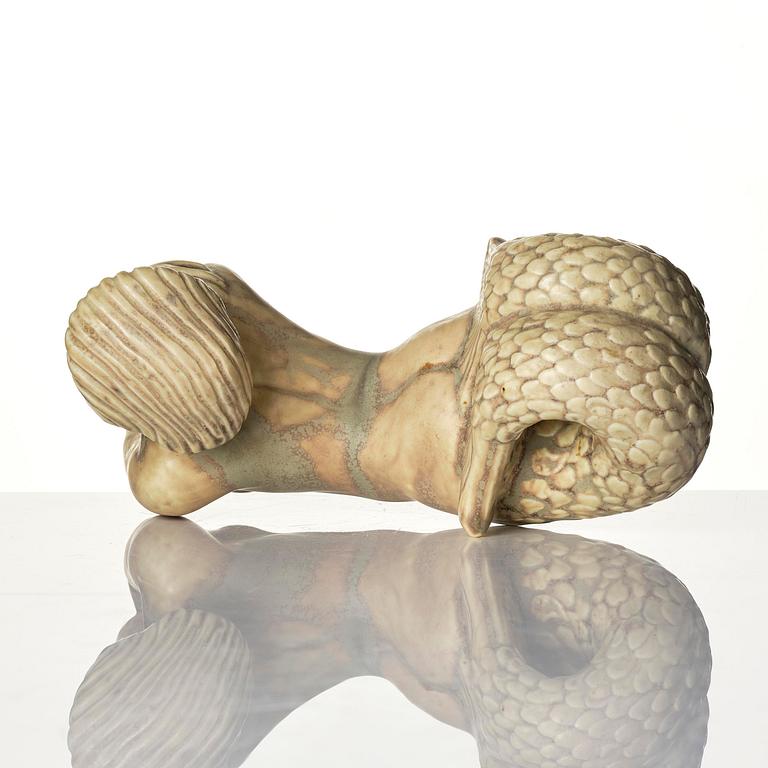 Stig Lindberg, a stoneware sculpture of a mermaid, "Najad", Gustavsberg, Sweden 1940s.