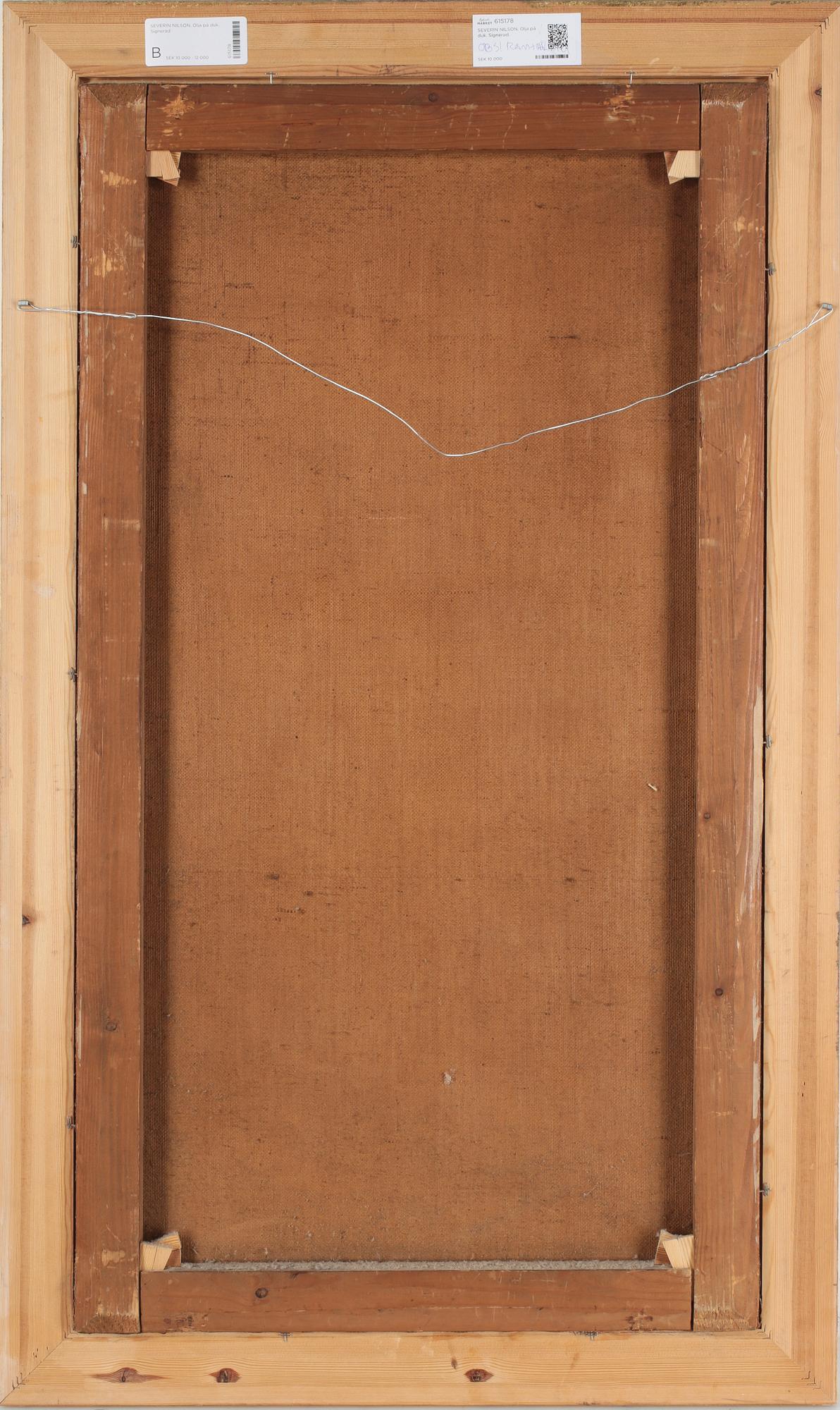 SEVERIN NILSON, Olja på duk. Signerad.