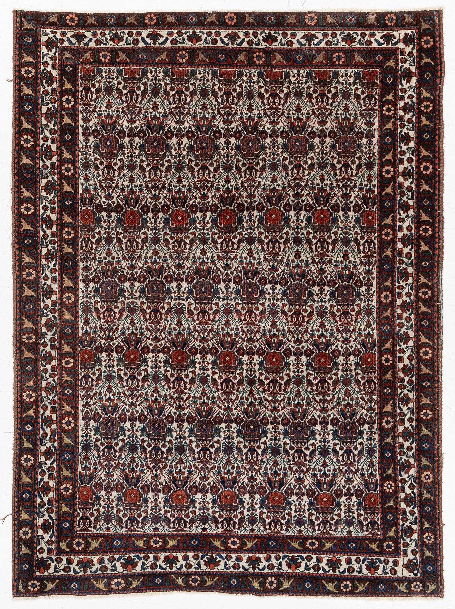 An antique/semi-antique Abadeh rug, Western Iran, c. 202 x 150 cm.