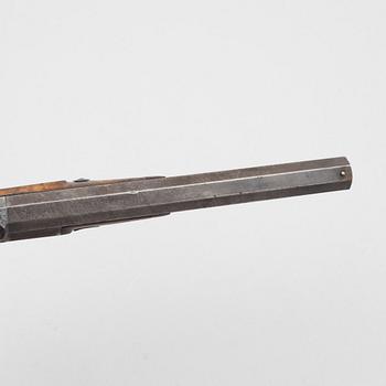 Percussion pistol, Robert Wheeler & Son, Birmingham, 1830s/40s.