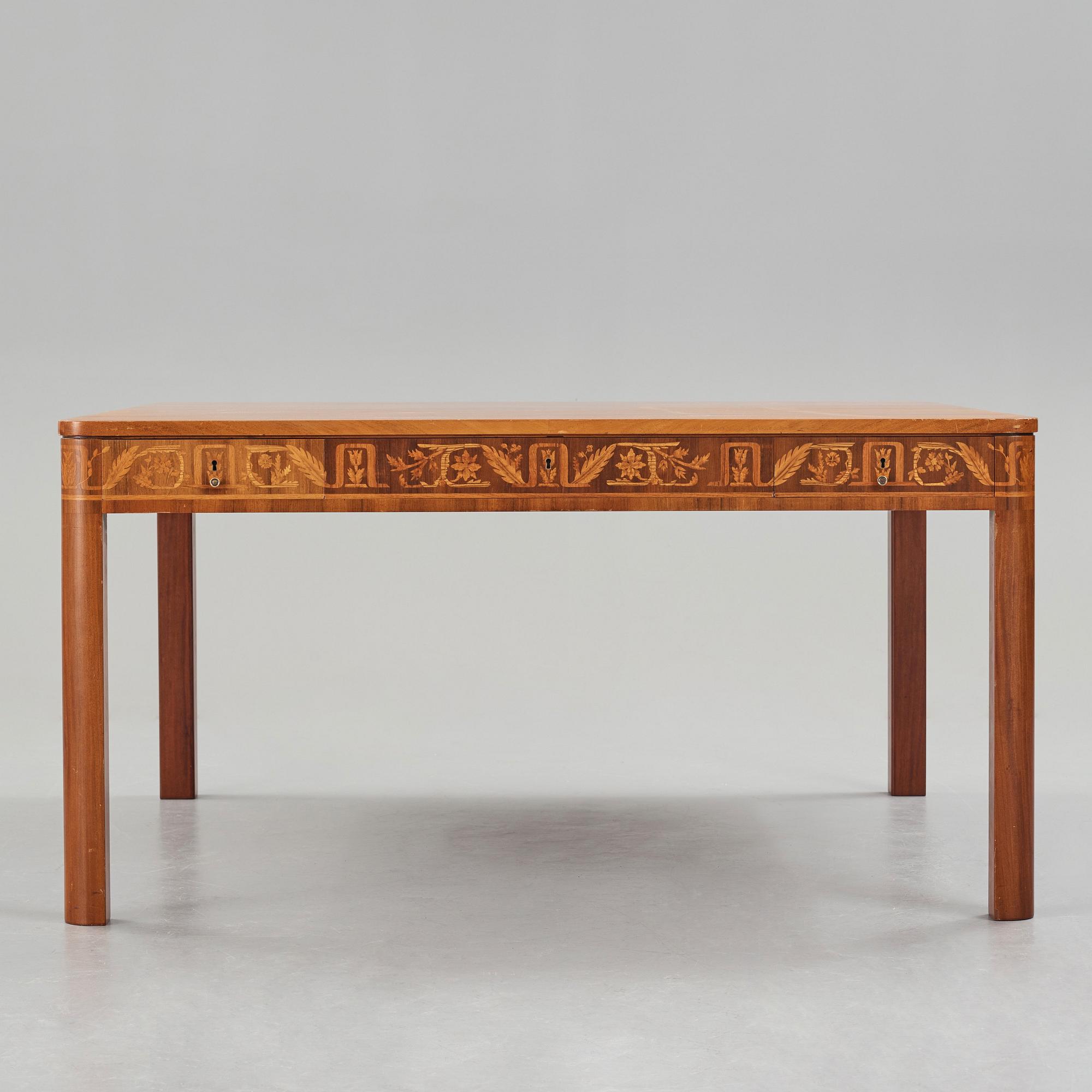 Carl Malmsten, partner's desk, Åtvidabergs industrier, Swedish Grace, ca 1934.