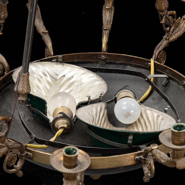 An Empire style lamp, early 20th Century.