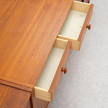 Three teak-veneered cabinets, 1960's.