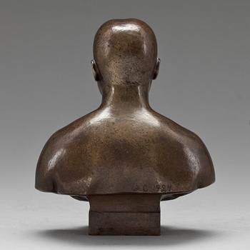 JOHANNES COLLIN, skulptur/brons, signerad och daterad 1924, Gjuten L Rasmussen, Köpenhamn.