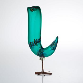 An Alessandro Pianon 'Pulcino' glass figure of a bird, Vistosi, Italy, 1960's.