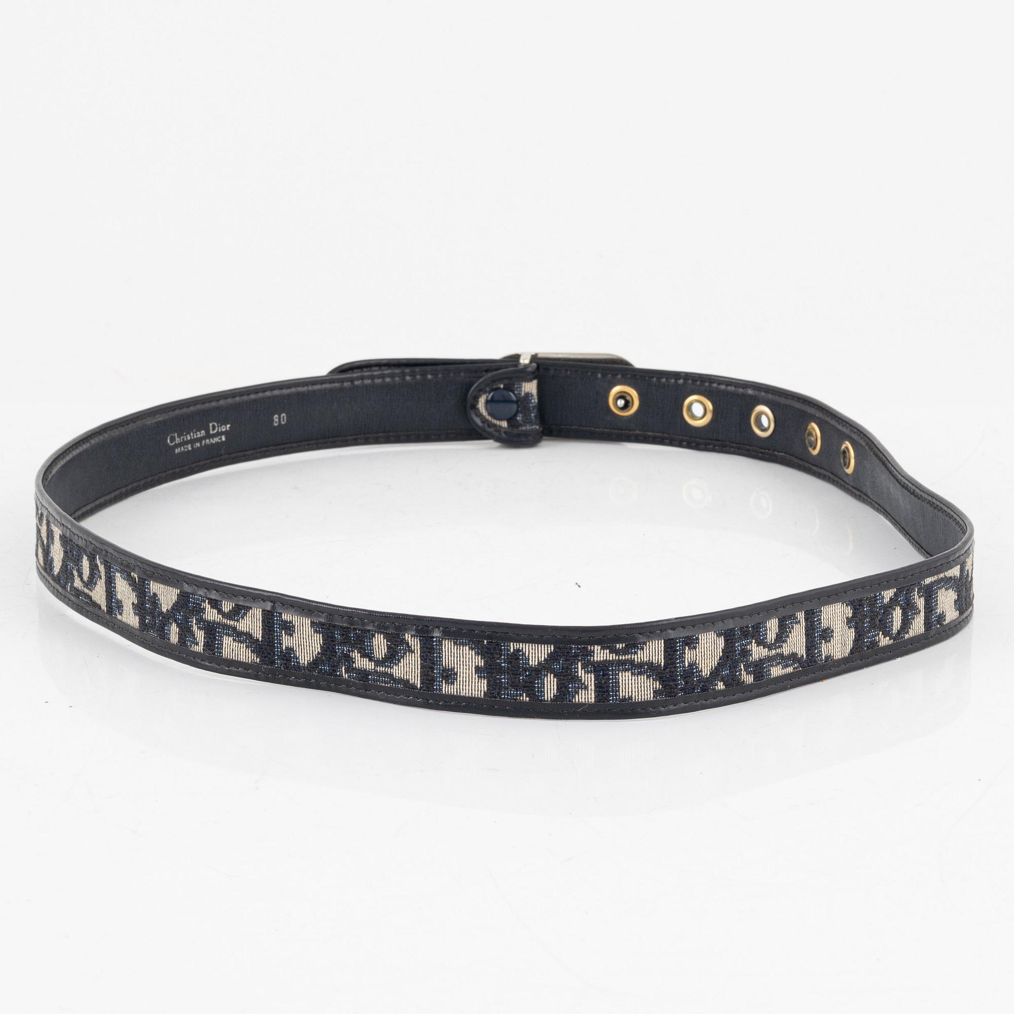 Christian Dior, väskor, 2 st samt ett skärp. Vintage.