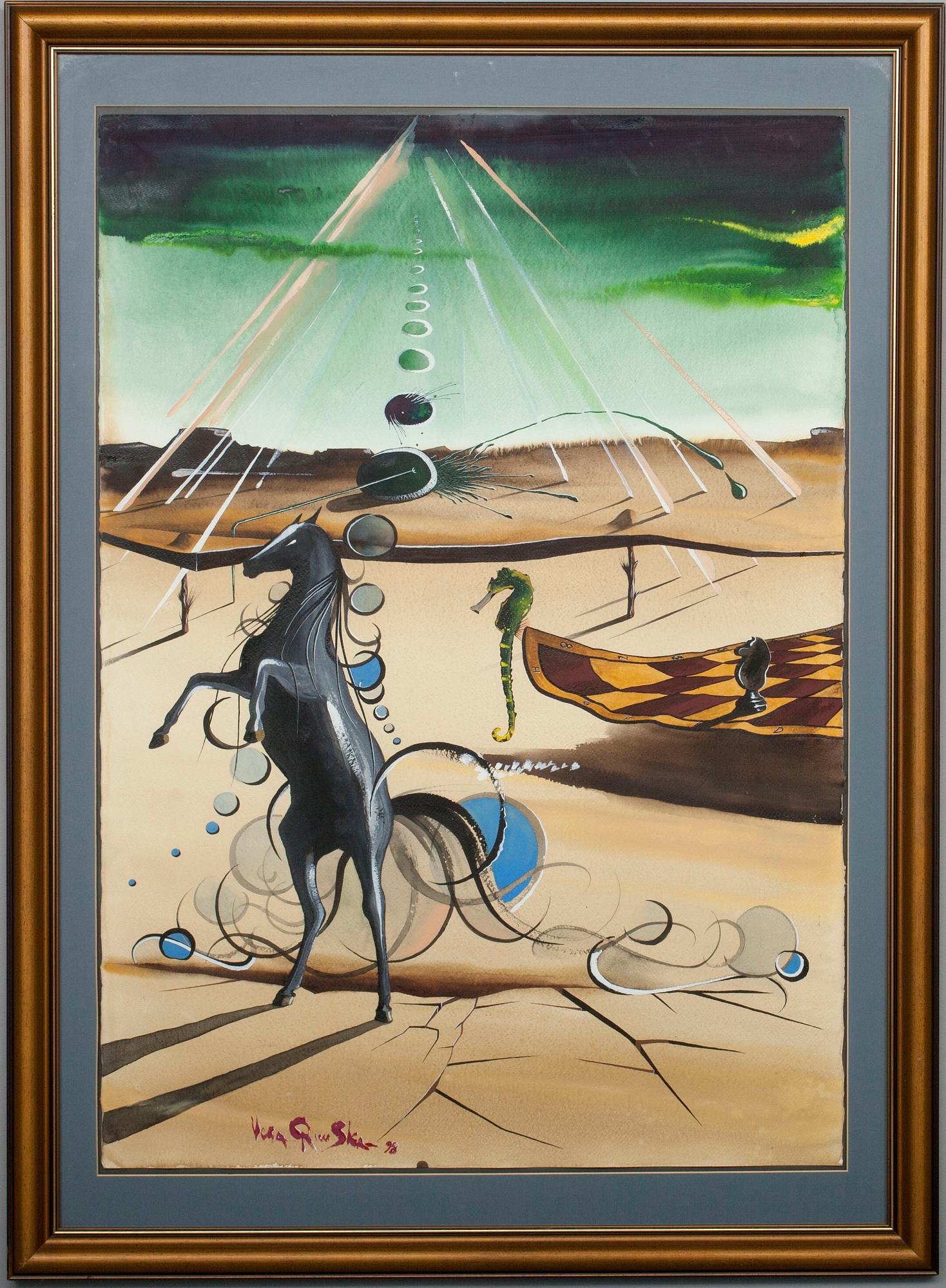 VESA RUUSKA, akvarell, signerad och daterad -98.