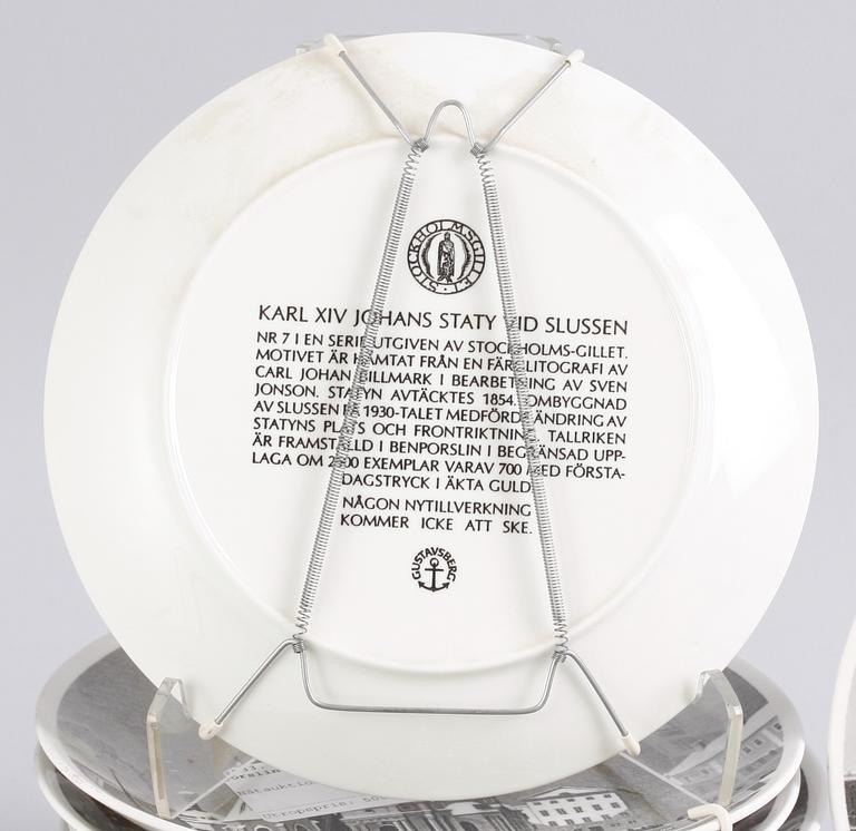 PARTI JULTALLRIKAR, 10 st, porslin, Gustavsberg, 1973-1982.