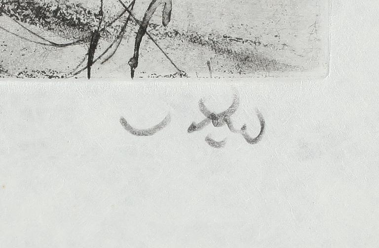 ROBERTO MATTA, färgetsning, signerad och numrerad 72/100.