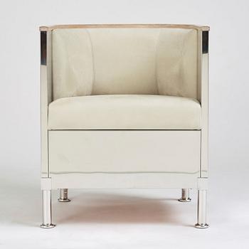 Mats Theselius, an "Inox" armchair, ed. 32/199, for Källemo, Sweden post 2015.