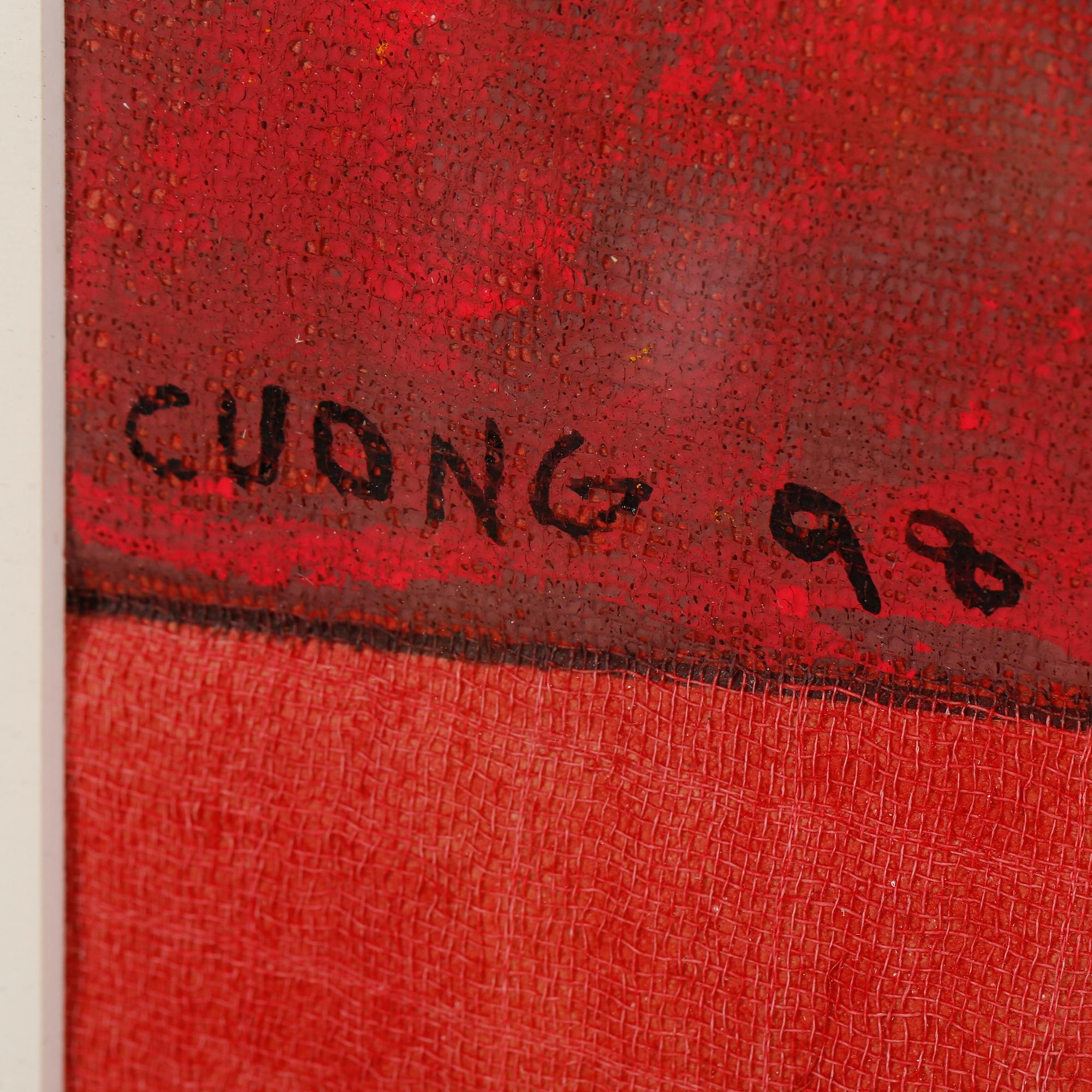 LE THIET CUONG, blandteknik, signerad och daterad -98.