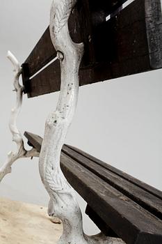 TRÄDGÅRDSSOFFA, bland annat gjutjärn, 1900-talets första hälft.