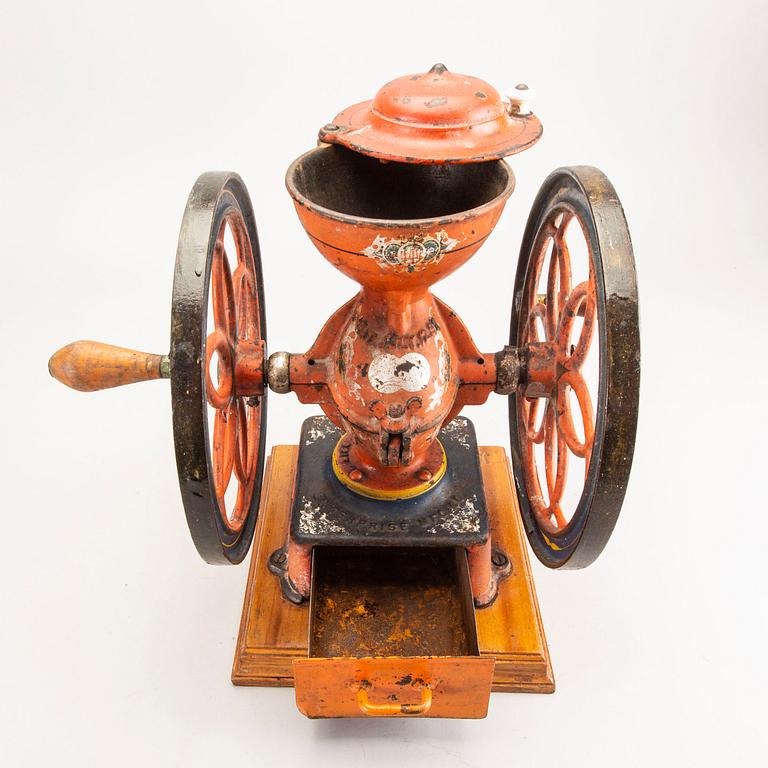 Coffee grinder, Enterprise Manufacturing Co. of Philadelphia, USA, around the turn of the century 1900.