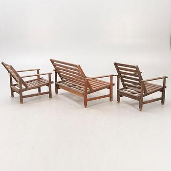 Elsa Stackelberg, garden group 4 dlr and associated cushions, Fri Form late 20th century.