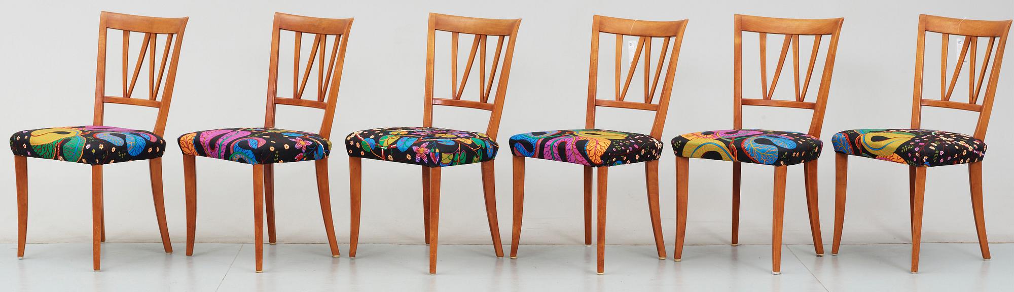 STOLAR, 6 st,  "Pyramid", Carl Malmsten.