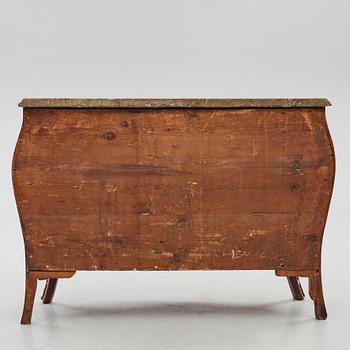 A Swedish rococo rosewood and gilt brass-mounted commode, later part of the 18th century.