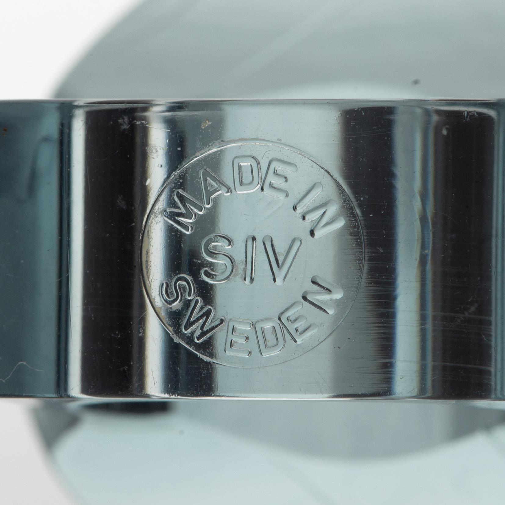 Siv Lagerström, three rings, acrylic plastic, 1970s.