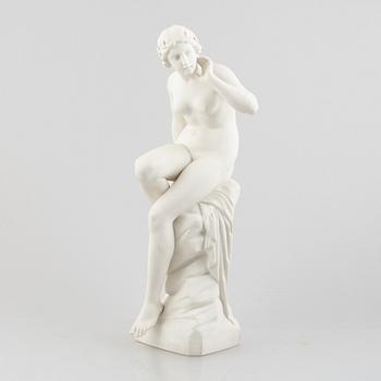 A biscuit porcelain sculpture, Gustafsberg, dated 1905.
