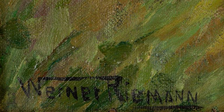 WERNER RIEMANN, olja på duk, sign.