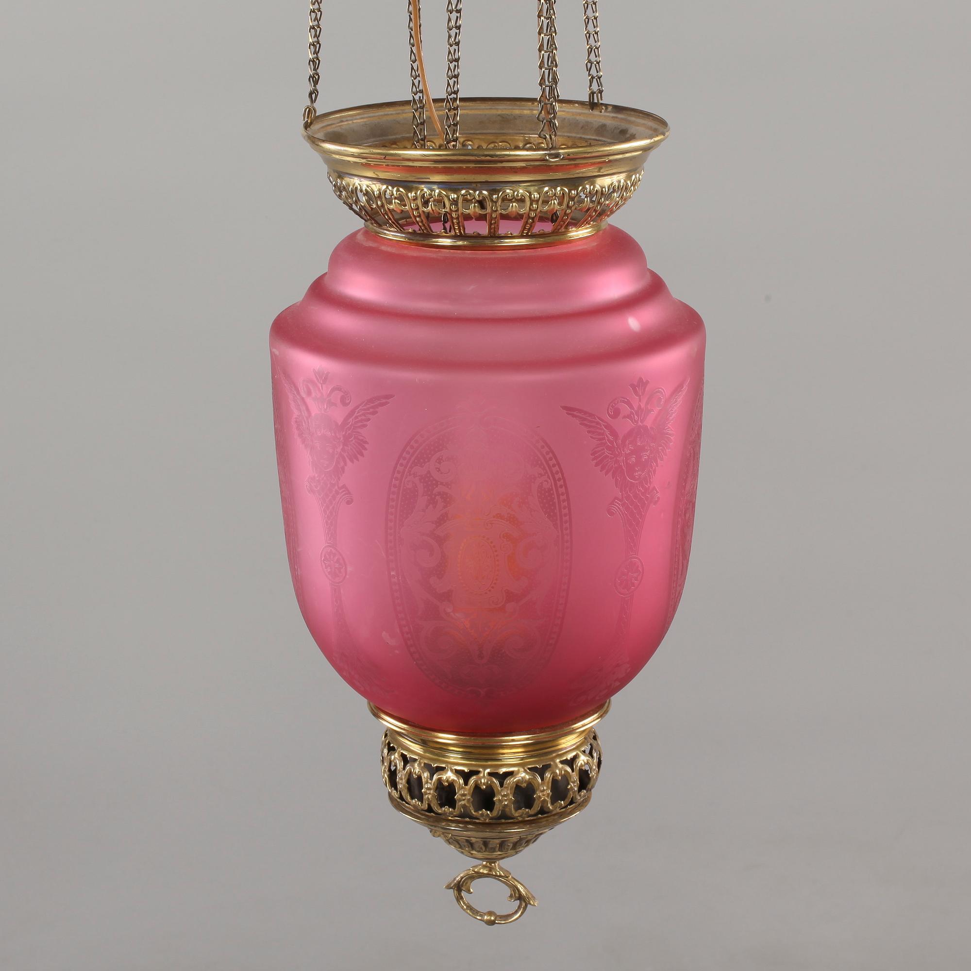 MÅNSKENSAMPEL, omkring sekelskiftet 1900, höjd 95 cm.