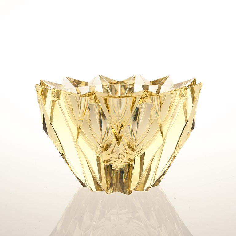 SKÅL, glas, "Näckros", signerad Aimo Okkolin Riihimäen Lasi  OY. Formgiven 1960.