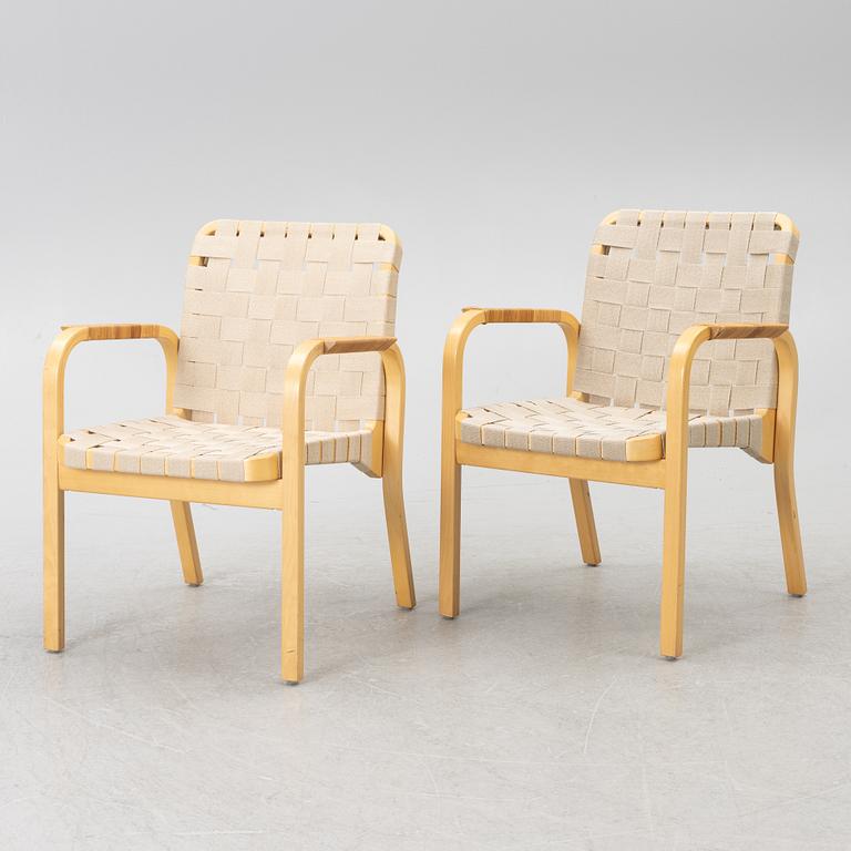 Alvar Aalto, Armchairs, a pair, model 45, Artek, Finland.