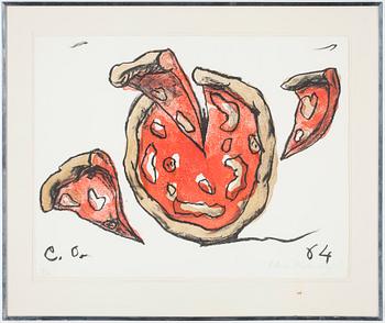 Claes Oldenburg · CLAES OLDENBURG, färglitografi, signerad och numrerad 46/200