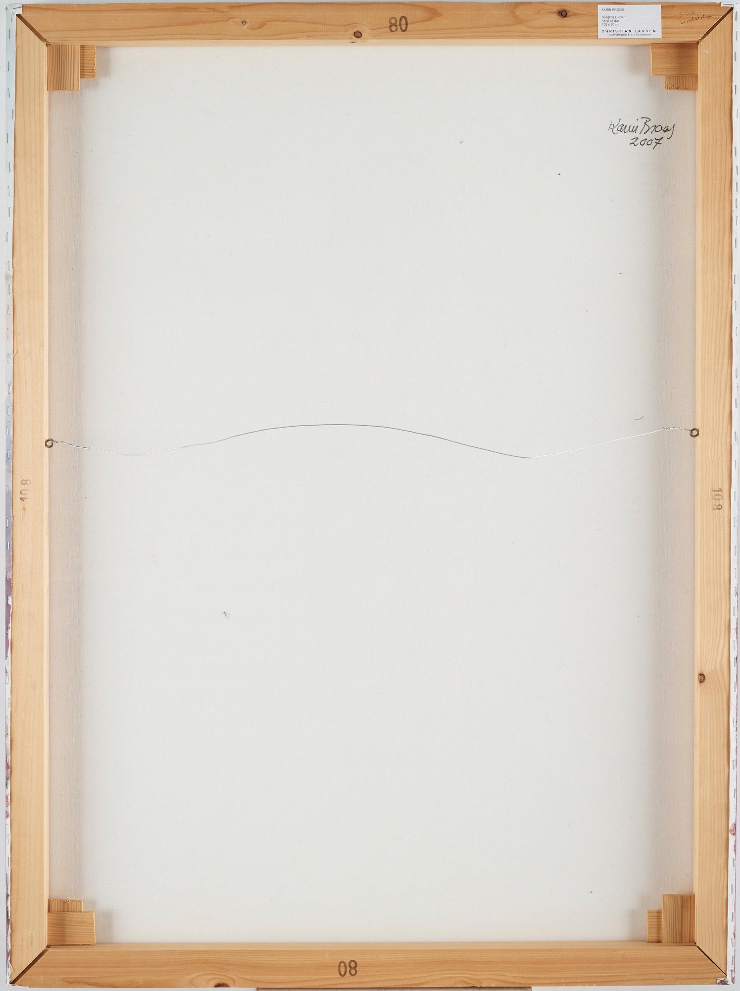 Karin Broos, "Spegling I".